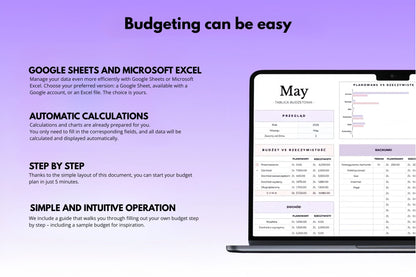 Modèle de budgétisation pour Excel et Google Sheets